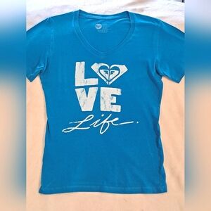 Roxy Blue Graphic Tee